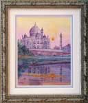 River Pastel Taj Miniature, India